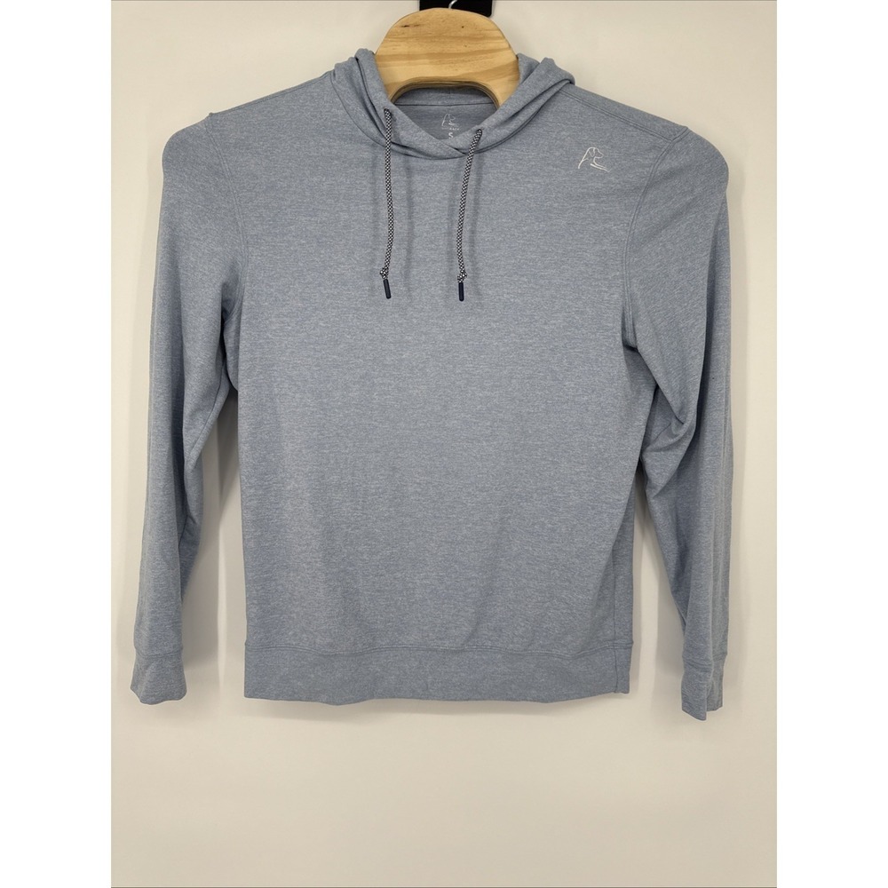 Rhoback Hesi Performance Hoodie Men's S Light Blue VSoft 4 Way Stretch Pullover
